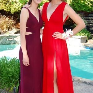 Lulu’s Heavenly Hues Red Maxi Dress